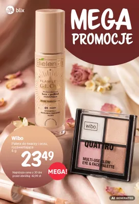 Paleta do twarzy i oczu rozświetlająca Wibo promocja w Rossmann