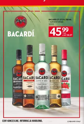 Rum Bacardi Carta Oro promocja w Selgros