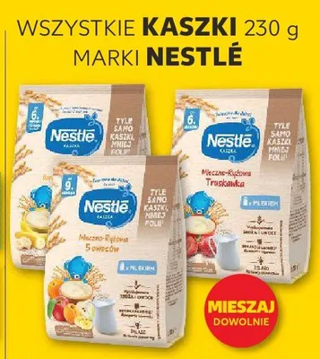 Kaszki mleczno-ryżowe wszystkie smaki promocja w Kaufland