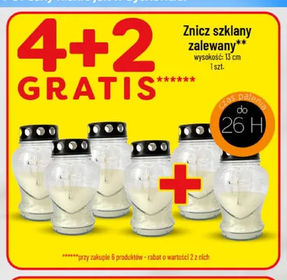 Znicz szklany zalewany promocja w POLOmarket