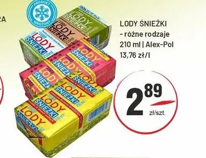 Lody Śnieżki promocja w Sedal
