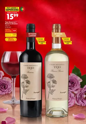 Wino wytrawne czerwone Reserva promocja w Biedronka