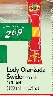 Lody Oranżada Świder Hellena promocja w CEZAR Delikatesy