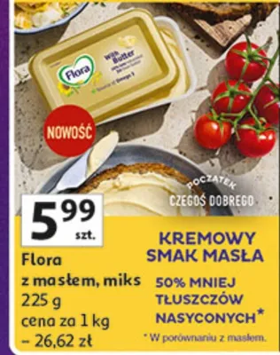Masło, mix smaków - kremowy smak masła tłuszczów nasyconych promocja w Auchan