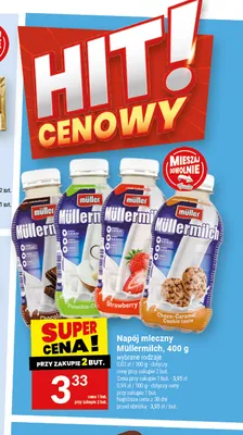 Napój mleczny czekoladowy Müllermilch promocja w Twój Market