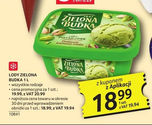 Lody Zielona Budka 1 l promocja w Selgros