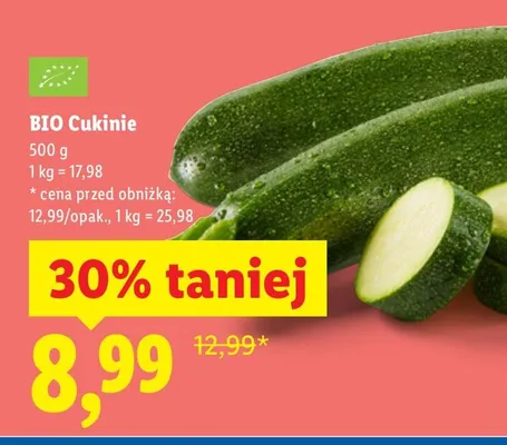 Cukinie promocja w Lidl