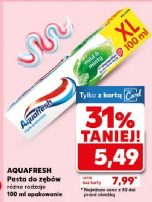 Pasta do zębów różne rodzaje promocja w Kaufland