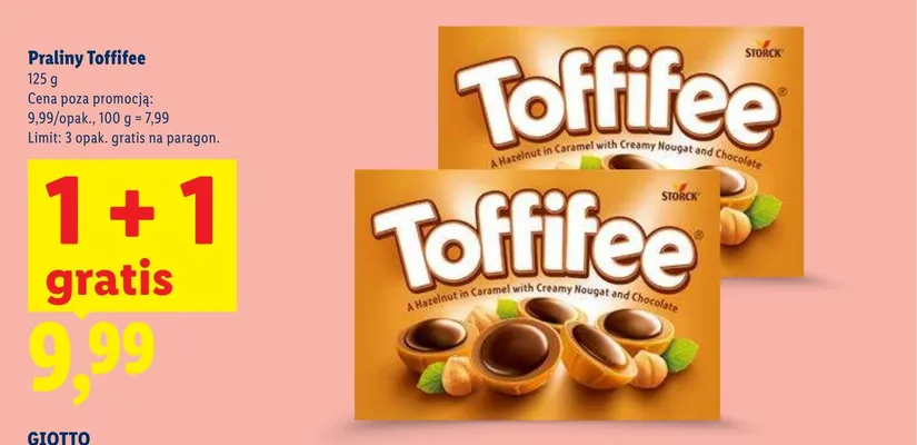 Praliny Toffifee promocja w Lidl