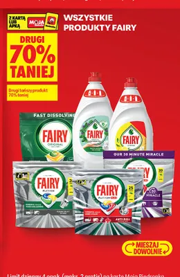 Tabletki do zmywarki Fairy Platinum Plus promocja w Biedronka