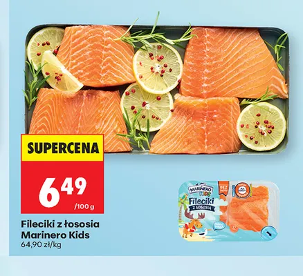 Fileciki z łososia Marinero Kids promocja w Biedronka