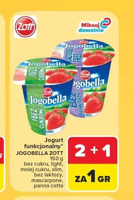 Jogurt Jogobella Zott mascarpone promocja w Carrefour