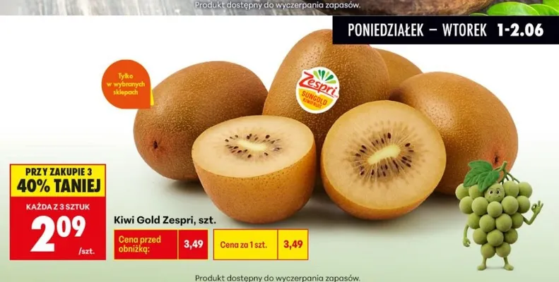 Kiwi Gold Zespri promocja w Biedronka
