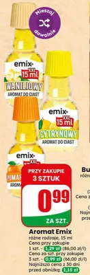 Aromat Emix waniliowy promocja w Dino