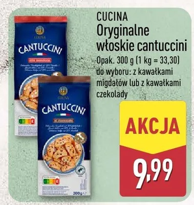 Oryginalne włoskie cantuccini promocja w Aldi