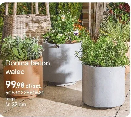 Donica beton walec promocja w Castorama