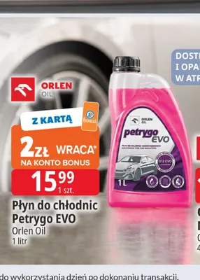 Płyn do chłodnic Petrygo Evo Orlen Oil promocja w Leclerc