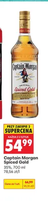Rum Captain Morgan Spiced Gold promocja w Biedronka