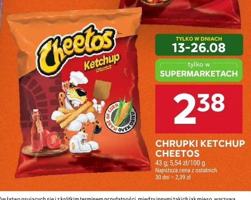 Chrupki ketchup Cheetos promocja w Stokrotka