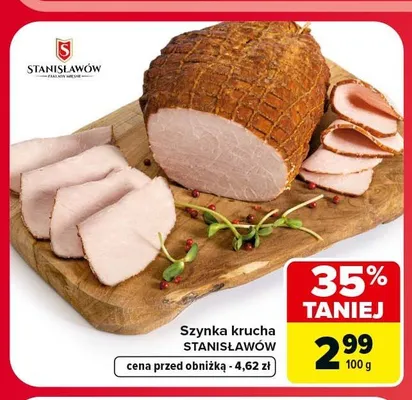 Szynka krucha Stanisławów promocja w Carrefour