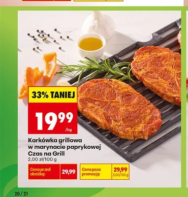 Karkówka grillowa w marynacie paprykowej Czas na Grill promocja w Biedronka