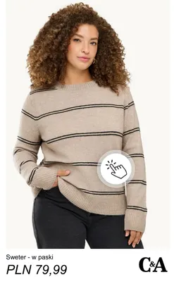 Sweter w paski C & A promocja w C&A