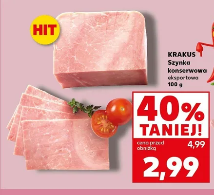 Szynka konserwowa eksportowa Krakus promocja w Kaufland