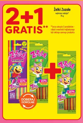 Żelki Zozole Sticks promocja w POLOmarket