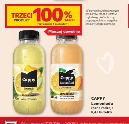 Lemoniada Cappy Botanical promocja w Kaufland