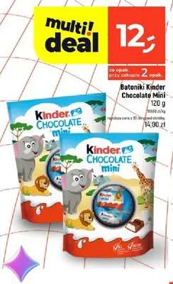 Batoniki Kinder Chocolate Mini promocja w Dealz