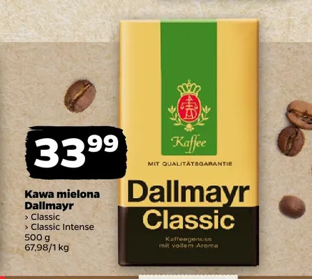 Kawa mielona Dallmayr Classic Intense promocja w Netto