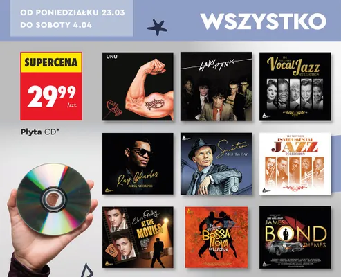 Płyty CD, różne promocja w Biedronka
