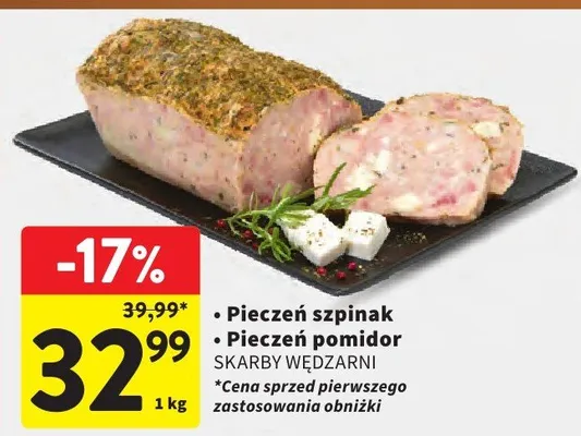 Pieczeń szpinak Skarby Wędzarni promocja w Intermarche