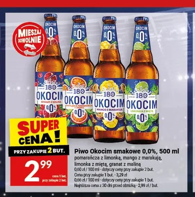 Piwo Okocim smakowe mango z marakują promocja w Twój Market