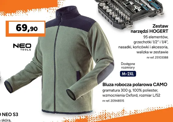 Bluza robocza polarowa Camo Neo Tools promocja w Bricoman