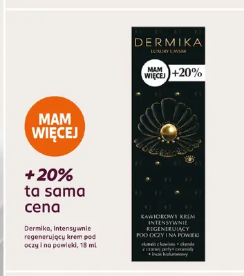 Intensywnie regenerujący krem pod oczy i na powieki Dermika promocja w Rossmann