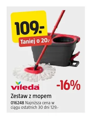 Zestaw z mopem Vileda promocja w Jula