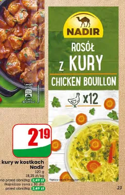 Rosół z kury w kostkach Nadir promocja w Dino