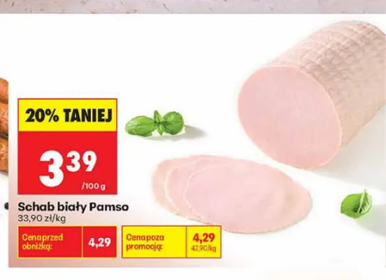 Schab biały Pamso promocja w Biedronka