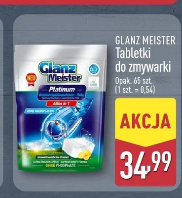 Tabletki do zmywarki Glanz Meister Platinum Alles in 1 promocja w Aldi