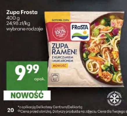 Zupa Ramen z kurczakiem i makaronem Frosta promocja w Delikatesy Centrum