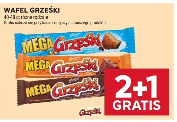 Wafel grzeski Mega Grzeski promocja w Stokrotka