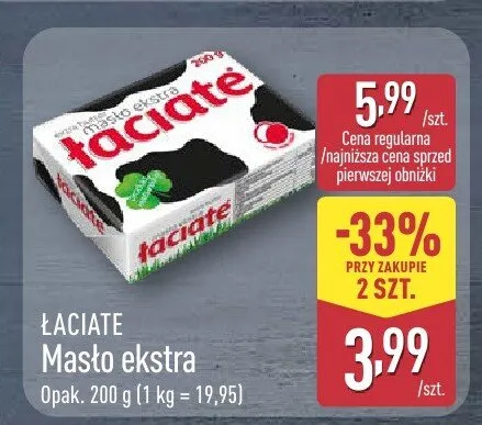 Masło ekstra promocja w Aldi