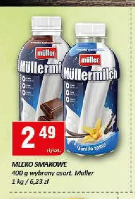 Mleko smakowe Müller Müllermilch waniliowe promocja w Chorten