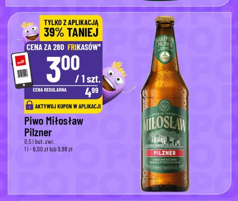 Piwo Miłosław Pilzner promocja w POLOmarket