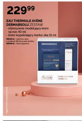 Zestaw Dermabsolu intensywnie modelujący krem na noc 40 ml + krem wypełniający kontur oka 15 ml Eau Thermale Avène promocja w Ziko Dermo