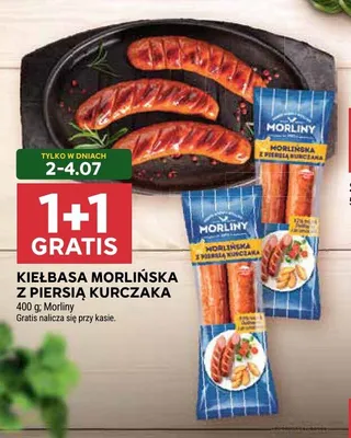 Kiełbasa Morlińska z piersią kurczaka Morliny promocja w Stokrotka