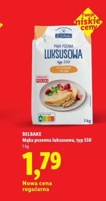 Mąka pszenna luksusowa typ 550 Belbake promocja w Lidl