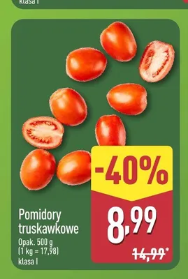 Pomidory truskawkowe promocja w Aldi