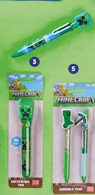 Długopis wielokolorowy Minecraft promocja w Biedronka